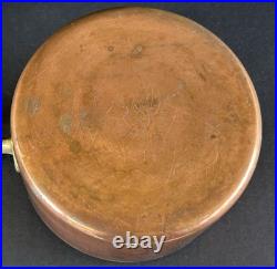 Paul Revere Ware Double Boiler Copper Stainless Pot 1.5 QT With Ceramic Insert