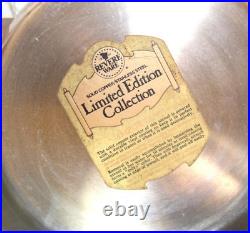 Paul Revere Ware Double Boiler USA Solid Copper Pot Signature Ed 2 Qt Pan Buffet