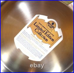 Paul Revere Ware Double Boiler USA Solid Copper Pot Signature Ed 2 Qt Pan Buffet