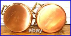 Paul Revere Ware Double Boiler USA Solid Copper Pot Signature Ed 2 Qt Pan Buffet