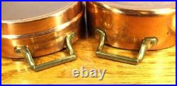Paul Revere Ware Double Boiler USA Solid Copper Pot Signature Ed 2 Qt Pan Buffet