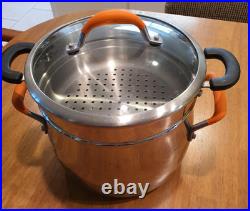 Paul Revere Ware Double Boiler USA Solid SS Pot Signature Ed 8 Qt Pan Buffet
