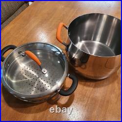 Paul Revere Ware Double Boiler USA Solid SS Pot Signature Ed 8 Qt Pan Buffet