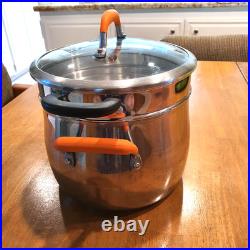 Paul Revere Ware Double Boiler USA Solid SS Pot Signature Ed 8 Qt Pan Buffet