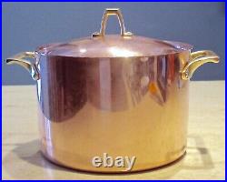 Paul Revere Ware Solid Copper Stainless 3 3/4 QT Covered Buffet Stock Pot USA