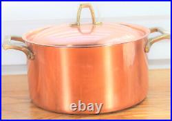 Paul Revere Ware USA Solid Copper Pot 3 QT Medium Signature Buffet Pan VTG