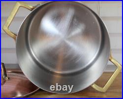 Paul Revere Ware USA Solid Copper Pot 4 QT Signature Edition Large Buffet Pan
