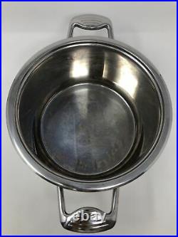 Platinum Professional Cooking System Titanium 3.5QT T304 Stainless Stockpot AL