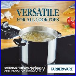 Pot Stainless Steel 8 Quart with Lid Farberware Classic Series 70755