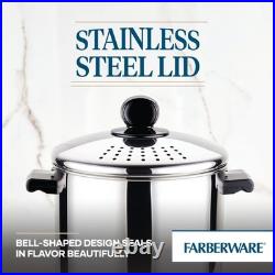 Pot Stainless Steel 8 Quart with Lid Farberware Classic Series 70755