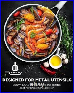 Pots and Pans Set Non Stick Stainless Steel Kitchen Cookware