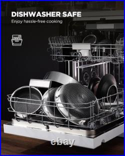 Pots and Pans Set Non Stick Stainless Steel Kitchen Cookware
