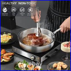 Pots and Pans Set Non Toxic, 16PCs Stainless Steel Cookware Set with Steamer