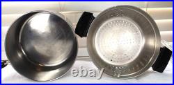 Pre-1968 Revere Ware 4 QT Steamer Insert Sauce Pot Oven Copper Bottom Pan Clean