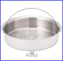 Precise Heat 24qt 12-Element''Waterless'' Stockpot with Deep Steamer Basket