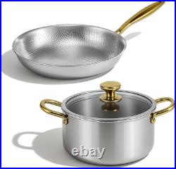 Premium Titanium Cookware Set 11 Pan & 9.45 Pot, Induction Safe