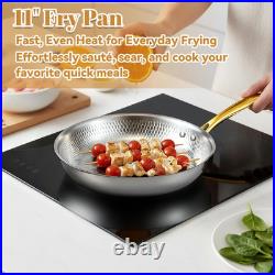 Premium Titanium Cookware Set 11 Pan & 9.45 Pot, Induction Safe