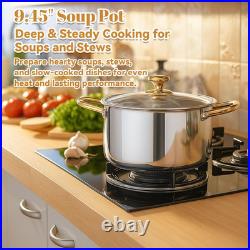 Premium Titanium Cookware Set 11 Pan & 9.45 Pot, Induction Safe