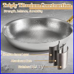 Premium Titanium Cookware Set 11 Pan & 9.45 Pot, Induction Safe