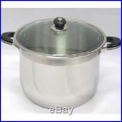 Prime Pacific 22.7l Stainless Steel Stock Pot with Glass Lid. Shipping Included