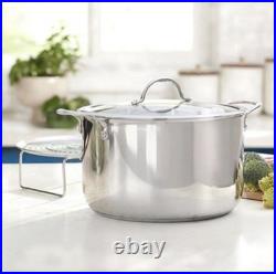 Princess Heritage Signature 10-Qt Stockpot with Steaming Rack 10638 NEW $309.95
