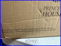Princess Heritage Tri-Ply Stainless Steel 20-Qt. Stockpot 5746 $299.95 NEW Princess Heritage Tri-Ply Stainless Steel 20-Qt. Stockpot 5746 $299.95 NEW