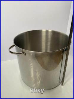Princess House 20 Qt Stainless Steel Stock Pot / Pasta Pot with Etched Lid