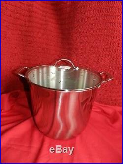 Princess House 5813 18/10 Stainless Steel Classic 19 Qt. Stock Pot New With Box