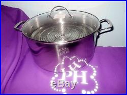Princess House 6314 15 Qt. Stainless Steel Stockpot & Lid 19.5 x 15.63 $225