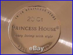 Princess House 6466 18/10 Stainless Steel 20 Qt. Stock Pot NIB