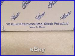 Princess House 6466 18/10 Stainless Steel 20 Qt. Stock Pot NIB