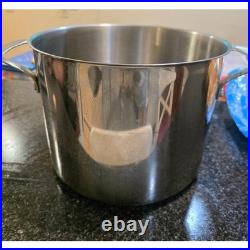 Princess House 8 Quart Stock Pot Stainless Steel Induction Ready Cookware