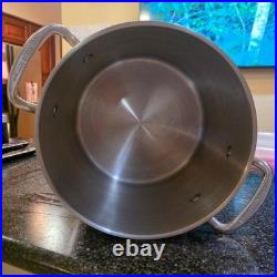 Princess House 8 Quart Stock Pot Stainless Steel Induction Ready Cookware