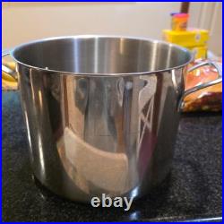 Princess House 8 Quart Stock Pot Stainless Steel Induction Ready Cookware