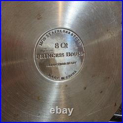 Princess House 8 Quart Stock Pot Stainless Steel Induction Ready Cookware