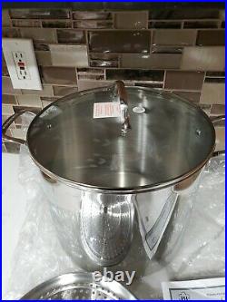 Princess House HERITAGE Stainless Steel 20-Qt. Stockpot & Steaming (6653)