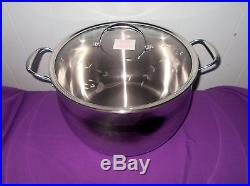 Princess House HeritageTri-Ply Stainless Steel 22-Qt. Stockpot 5701 New In Box