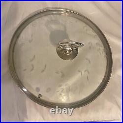 Princess House Heritage 8 Qt Simmer Pot With Etched Glass Lid