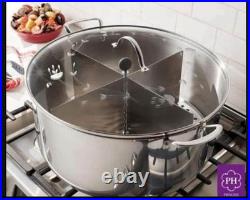 Princess House Heritage Stainless Steel 32-Qt Classic Tamalera with Divider