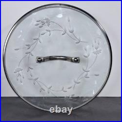 Princess House Heritage Tri-Ply 18/10 Stainless 4 qt Pot with Etched Glass Lid