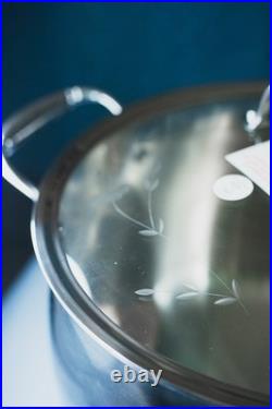 Princess House Heritage Tri-Ply Stainless Steel 12-Qt Stockpot with Lid (6725) NEW