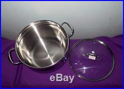 Princess House Heritage Tri-Ply Stainless Steel 22-Qt. Stockpot #5701 NEW IN BOX