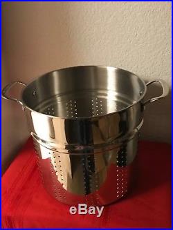 Princess House Stainless Steel Classic 20-Qt. Stockpot with Steaming Basket 5814