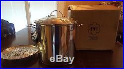 Princess House Stainless Steel Classic 25-Qt. Stockpot withLid & Steaming Rack