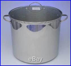 Princess House Stainless Steel Classic 30-Qt. Stockpot & Steaming Rack #6668