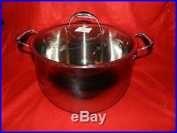 Princess House Stainless Steel Tri-Ply 22-Qt. Stockpot New