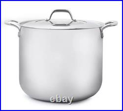 Princess House Stock Pot Stainless Steel 40 Qt WithSteaming Rack 5841 Olla New