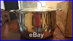 Princess House Tri-Ply Stainless Steel 22-Qt. Stockpot (5701)