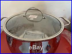 Princess House Tri-Ply Stainless Steel 22-Qt. Stockpot (5701) New