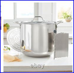 Princess house 40qt stock pot stainless steel with divider